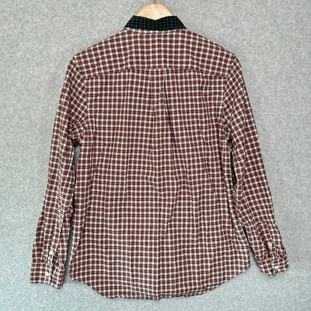 Ralph Lauren Kids XL 18-20 Red Green Plaid Button Down Shirt Long Sleeve Cotton